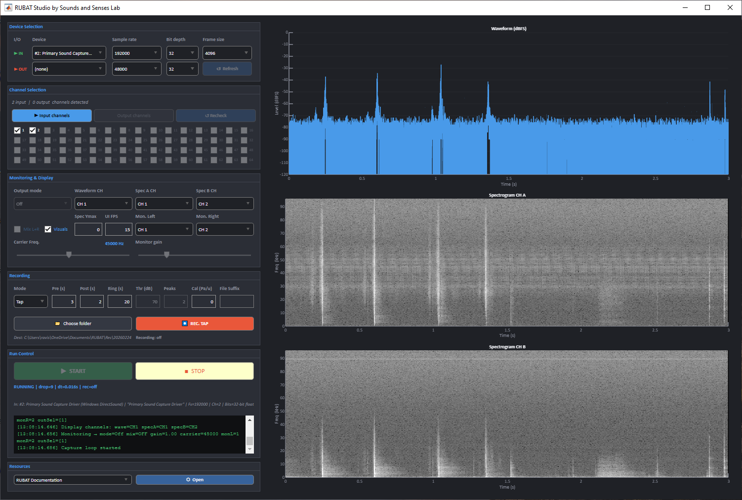 RUBAT Studio — Main window