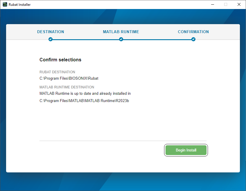 Installer — MATLAB Runtime installation